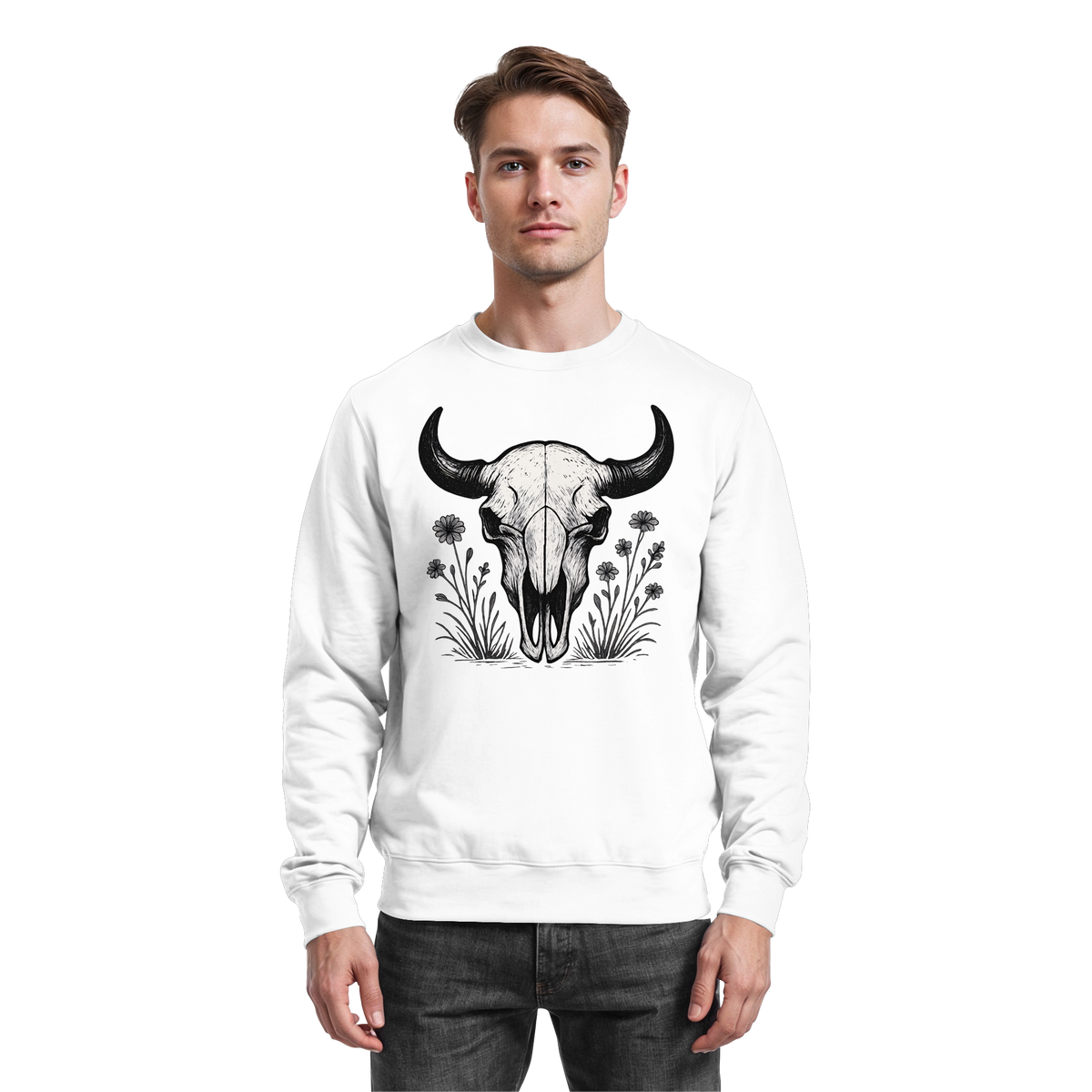 Bison Skull Sweatshirt