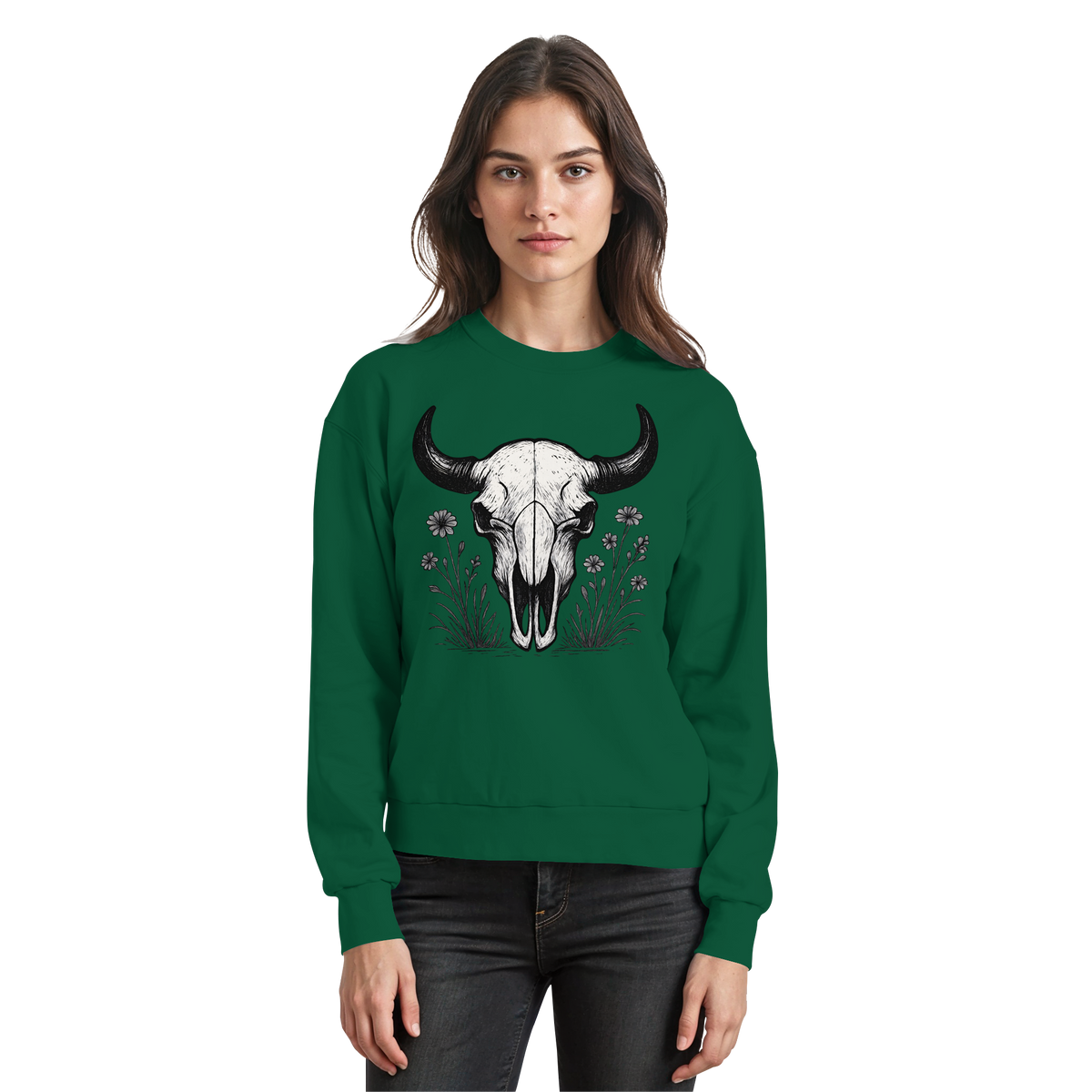 Bison Skull Sweatshirt