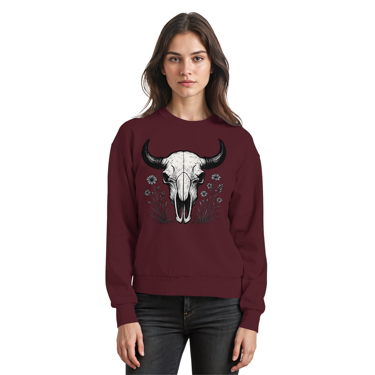 Bison Skull Sweatshirt
