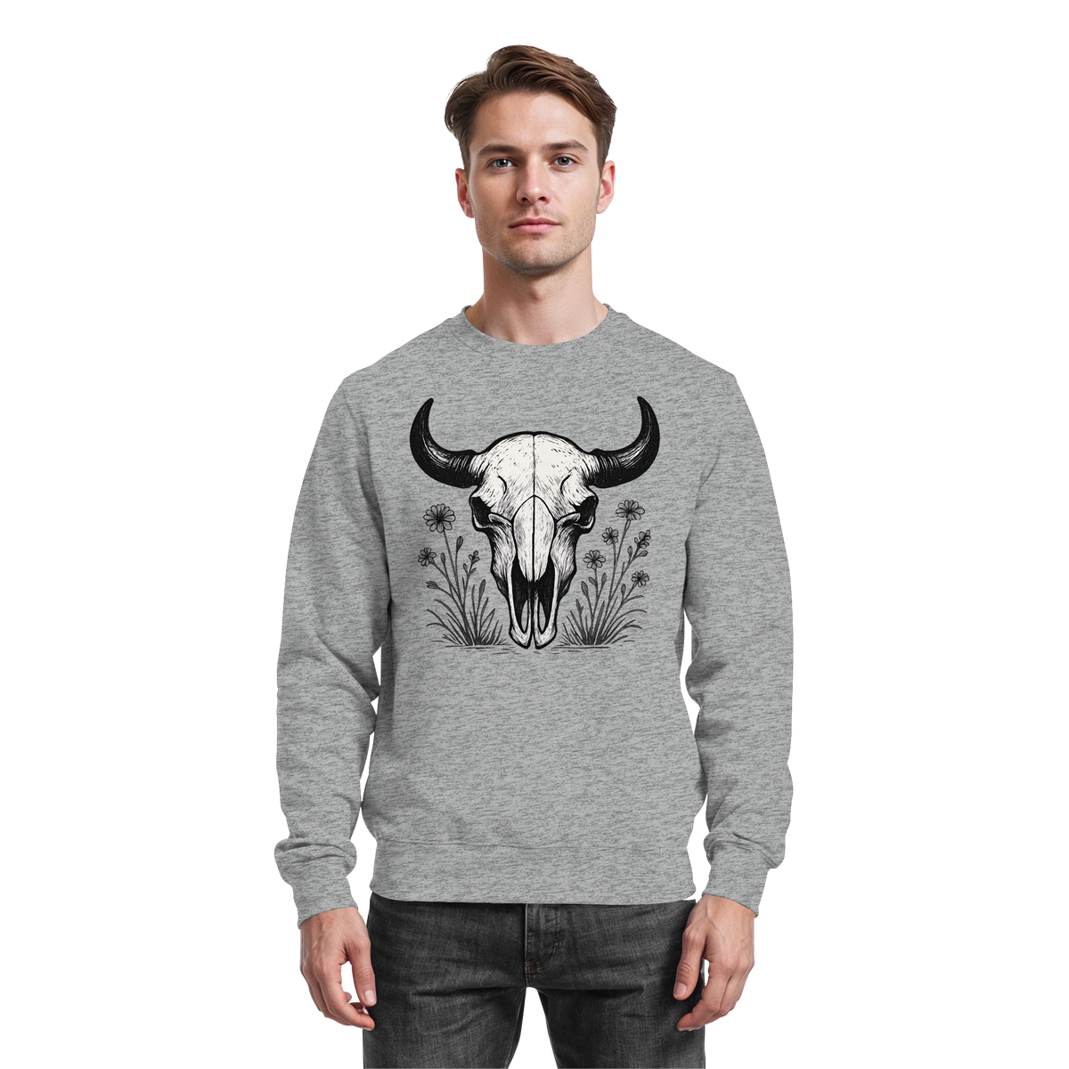 Bison Skull Sweatshirt