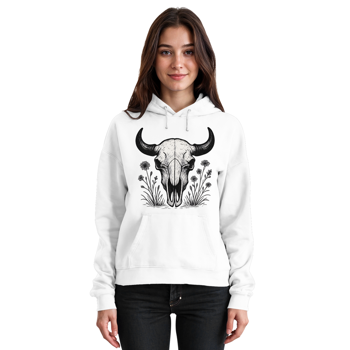 Bison Skull Hoodie