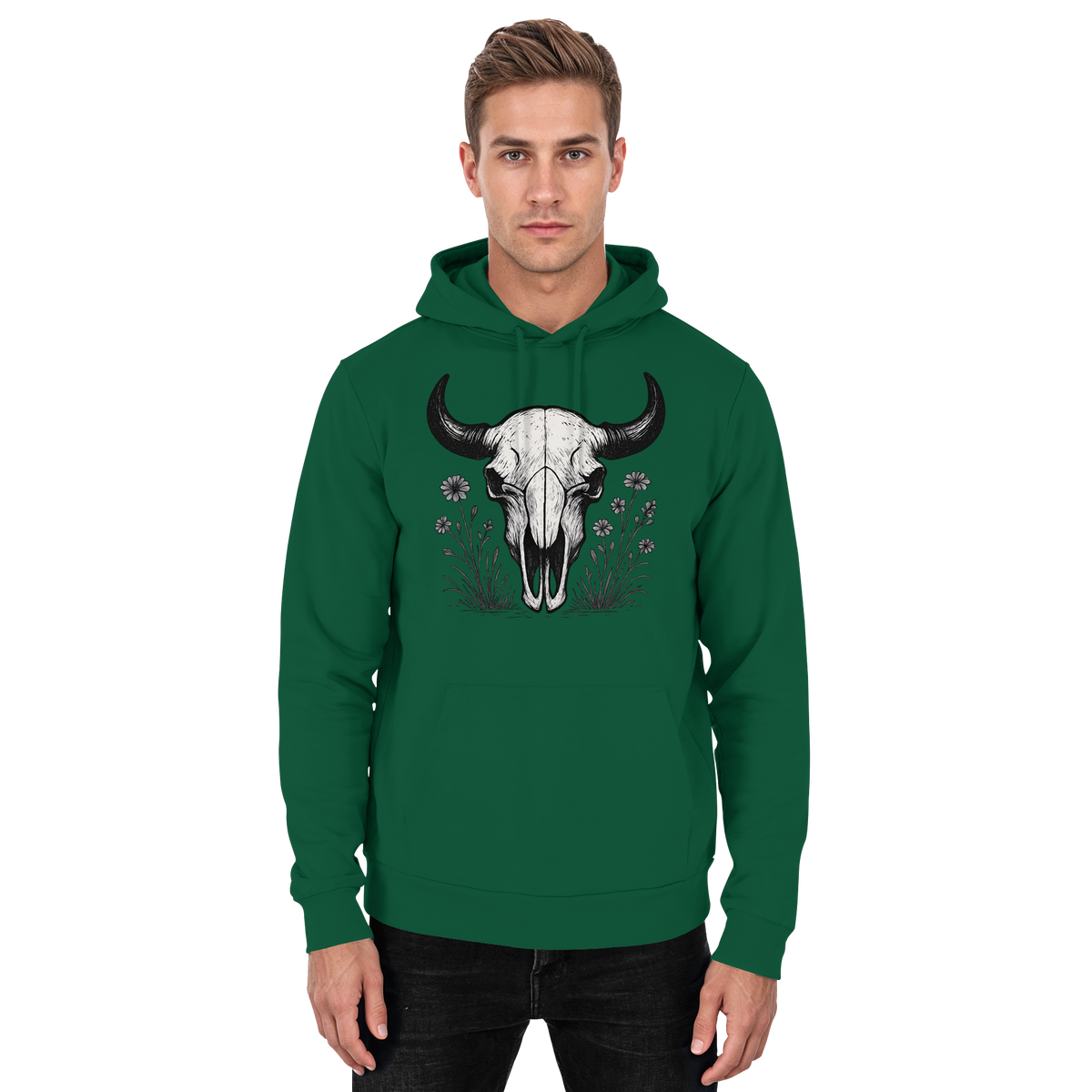 Bison Skull Hoodie