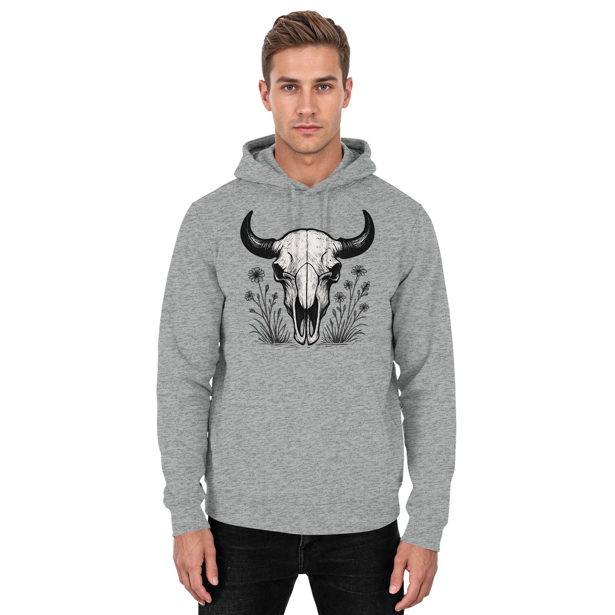 Bison Skull Hoodie