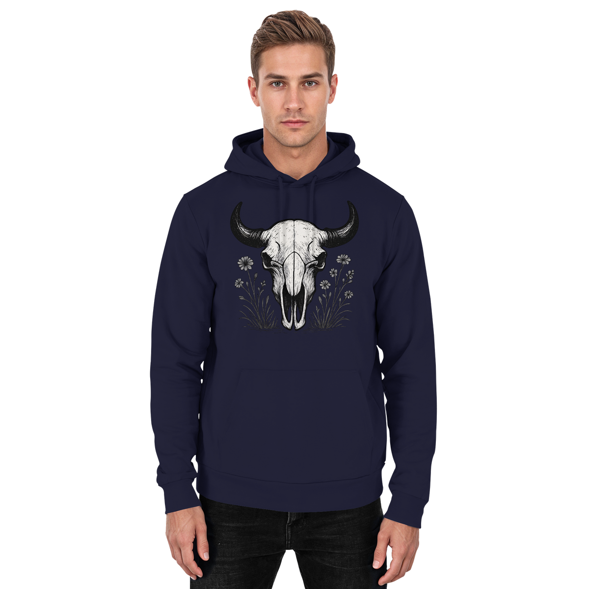 Bison Skull Hoodie