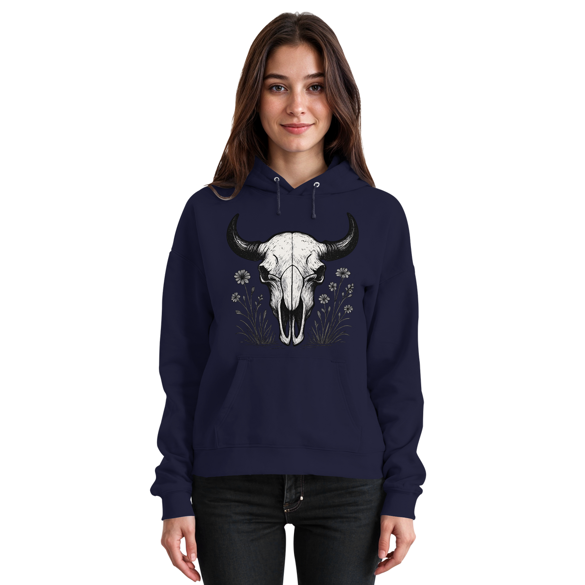 Bison Skull Hoodie
