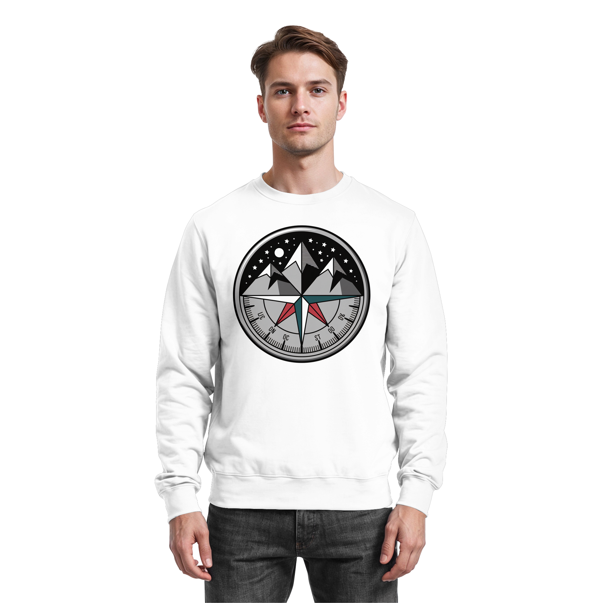 Starry compass  - Basic Sweatshirt - Arvenzo