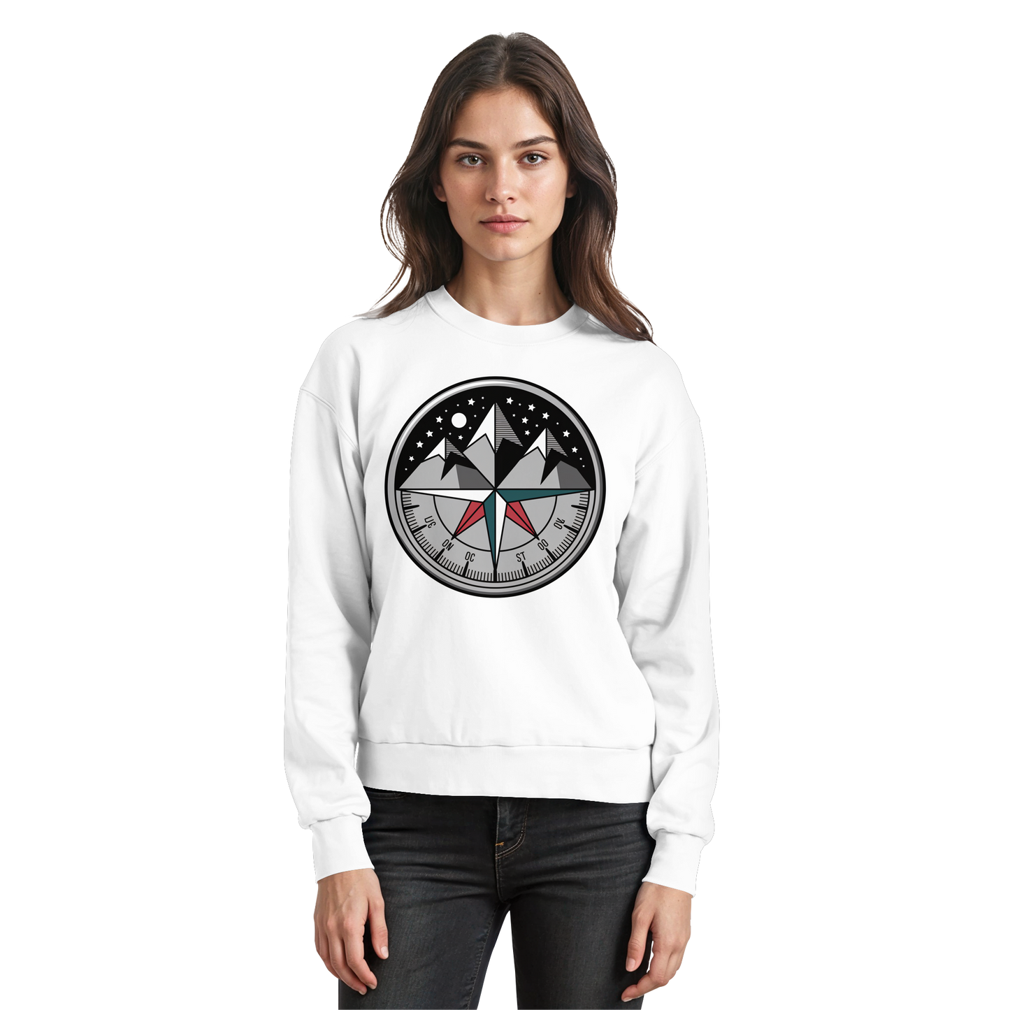 Starry compass  - Basic Sweatshirt - Arvenzo