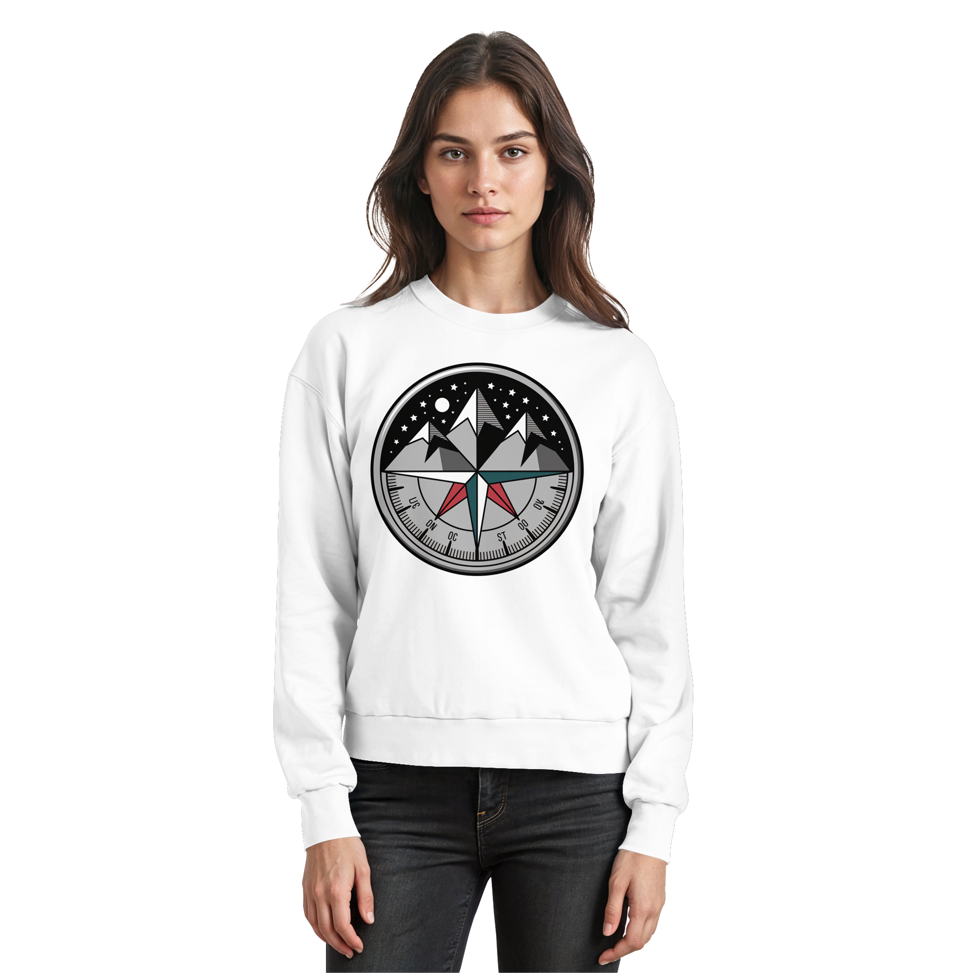 Starry compass  - Basic Sweatshirt - Arvenzo