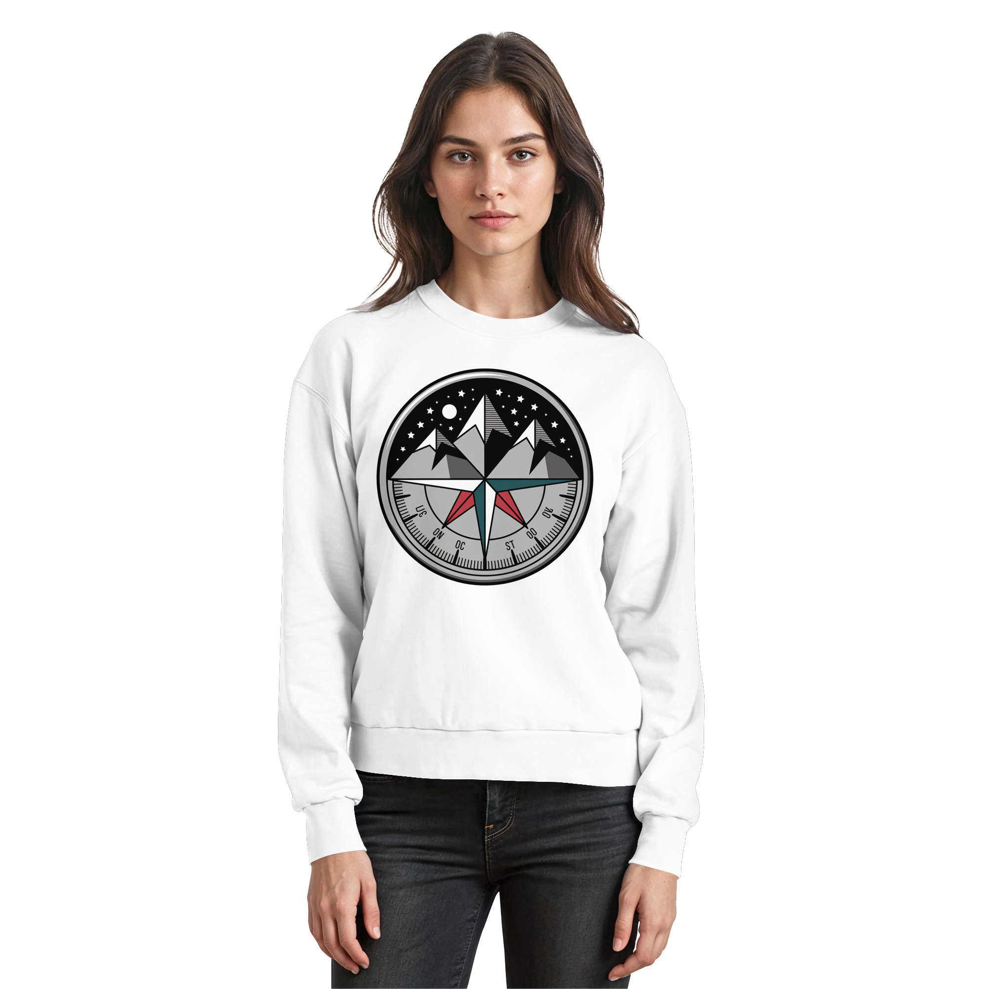 Starry compass  - Basic Sweatshirt - Arvenzo