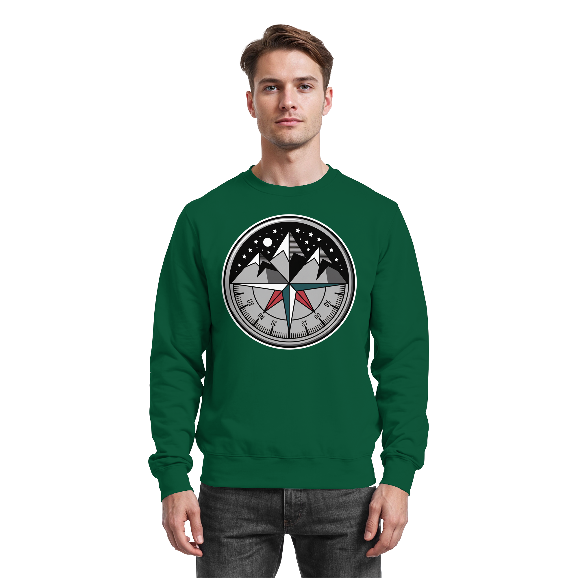 Starry compass  - Basic Sweatshirt - Arvenzo