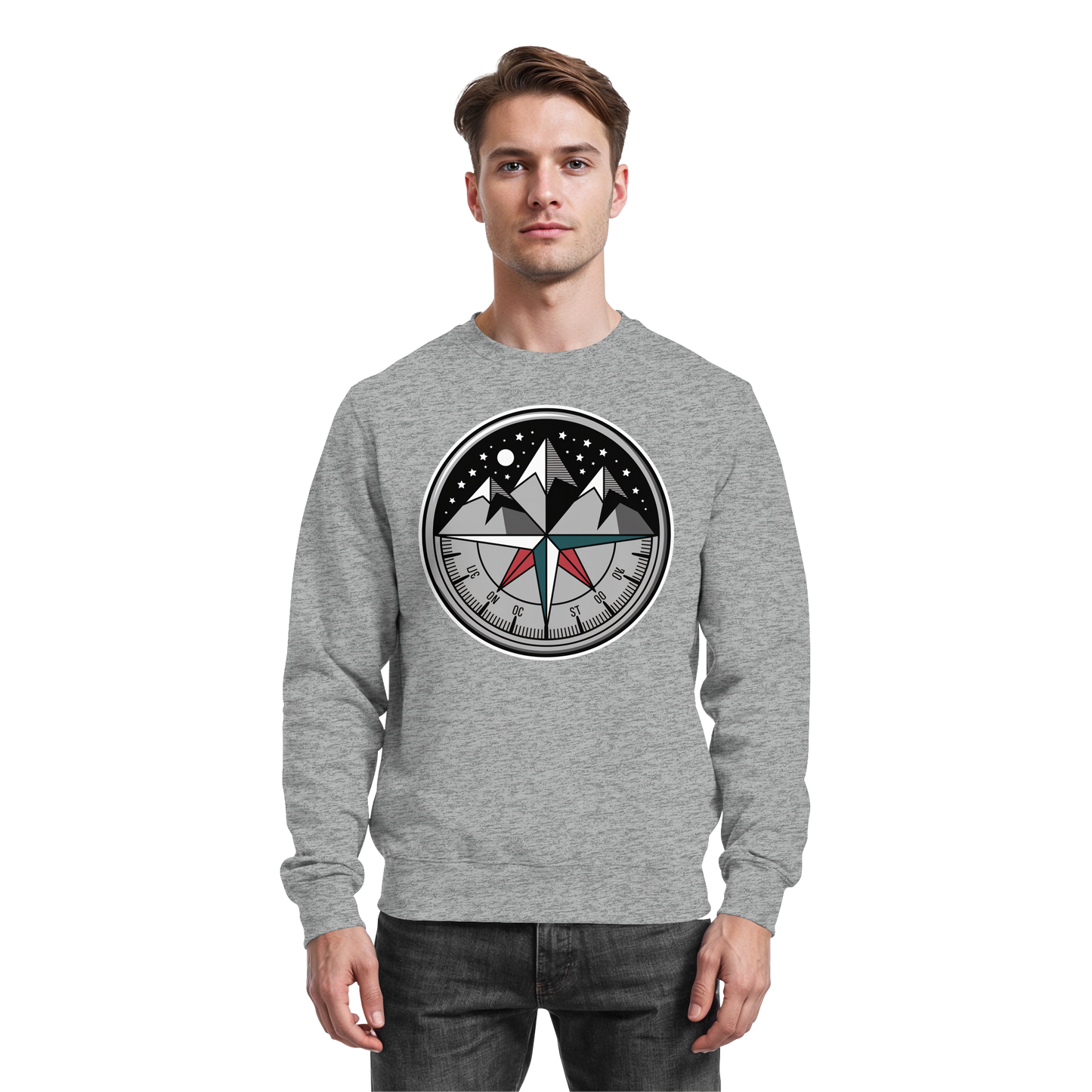 Starry compass  - Basic Sweatshirt - Arvenzo
