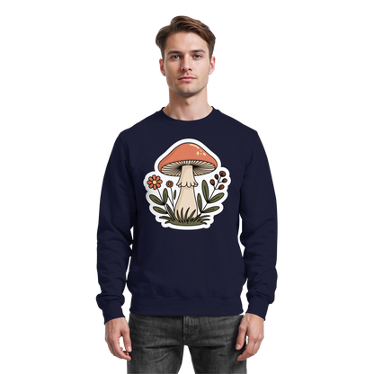 Arvenzo Still Roots navy sweatshirt featuring a front design, made from soft fabric, casual and comfortable for everyday wear.