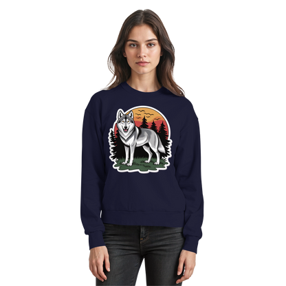 Arvenzo Lone Dusk navy sweatshirt with a simple front design, made from soft fabric, perfect for casual wear.