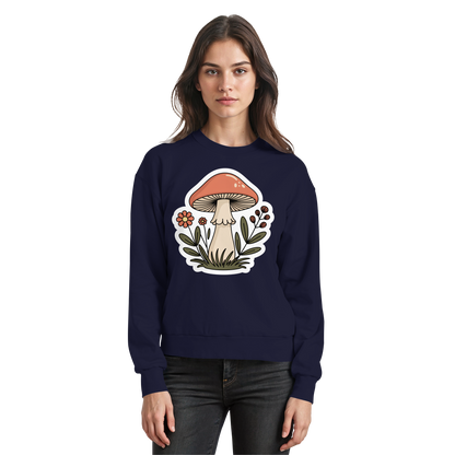 Arvenzo Still Roots navy sweatshirt with a front design, made of soft fabric, featuring a classic casual fit.