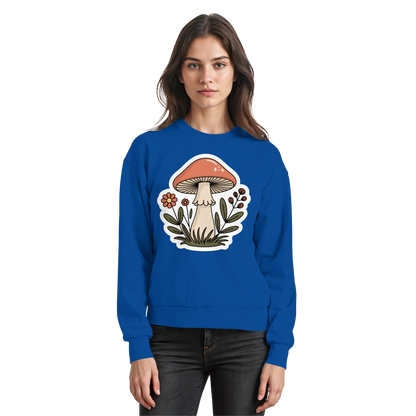 Royal blue Still Roots sweatshirt by Arvenzo, front view showing a classic crewneck design and soft, comfortable fabric.