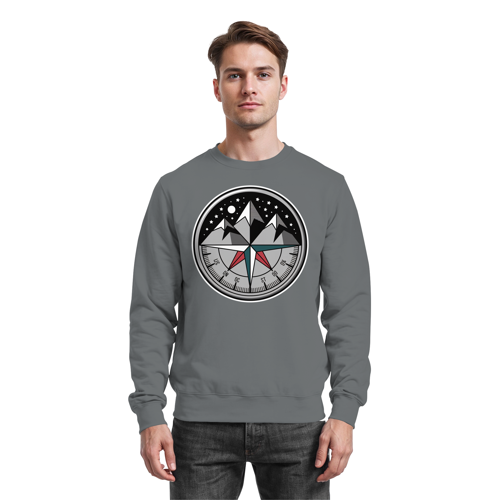 Starry compass  - Basic Sweatshirt - Arvenzo