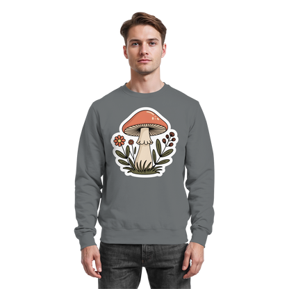Arvenzo Still Roots sweatshirt in steel grey with a simple front design, made from comfortable fabric, ideal for casual wear.