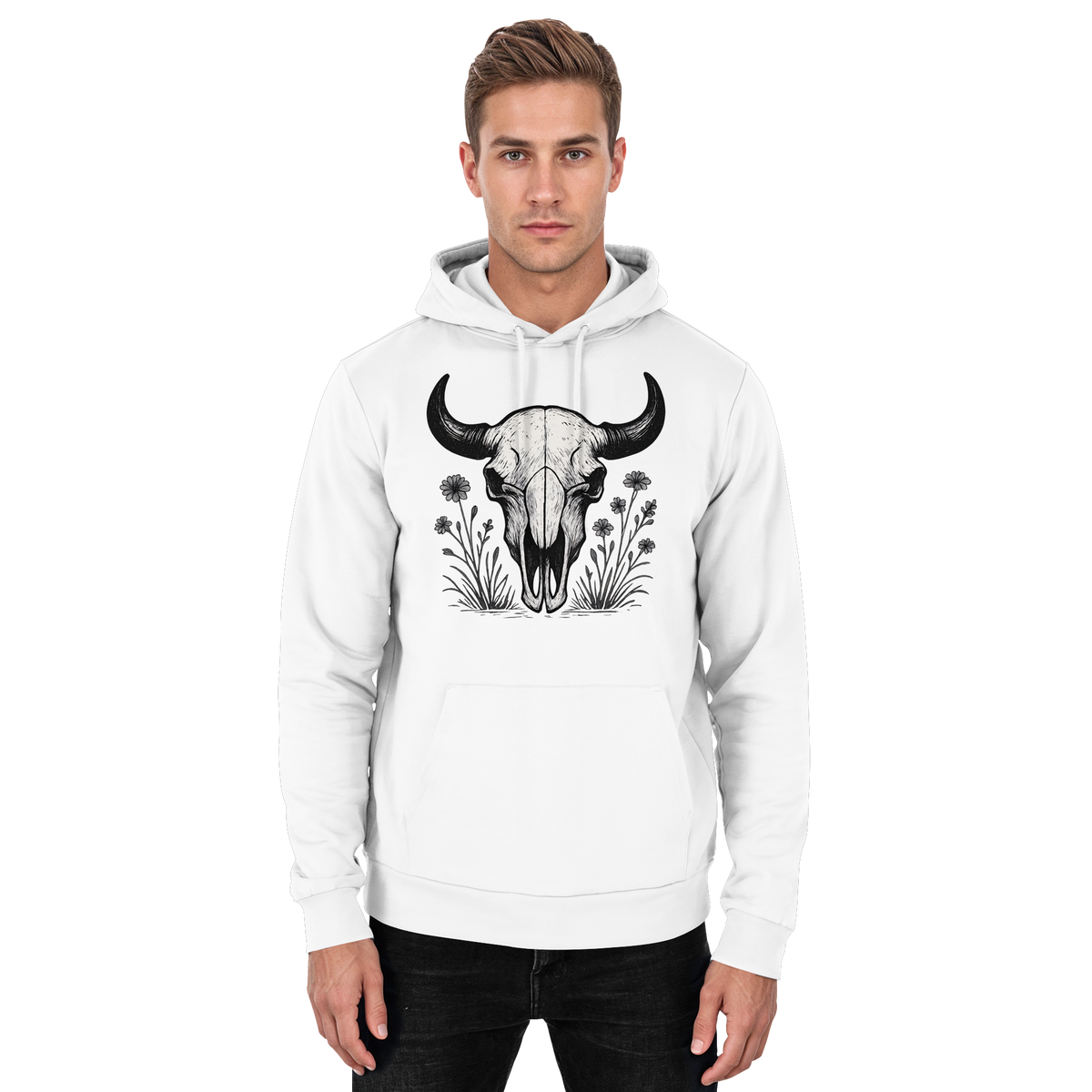 Bison Skull Hoodie