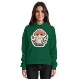 Arvenzo Still Roots unisex hoodie in bottle green, front view showing classic fit and soft fabric.