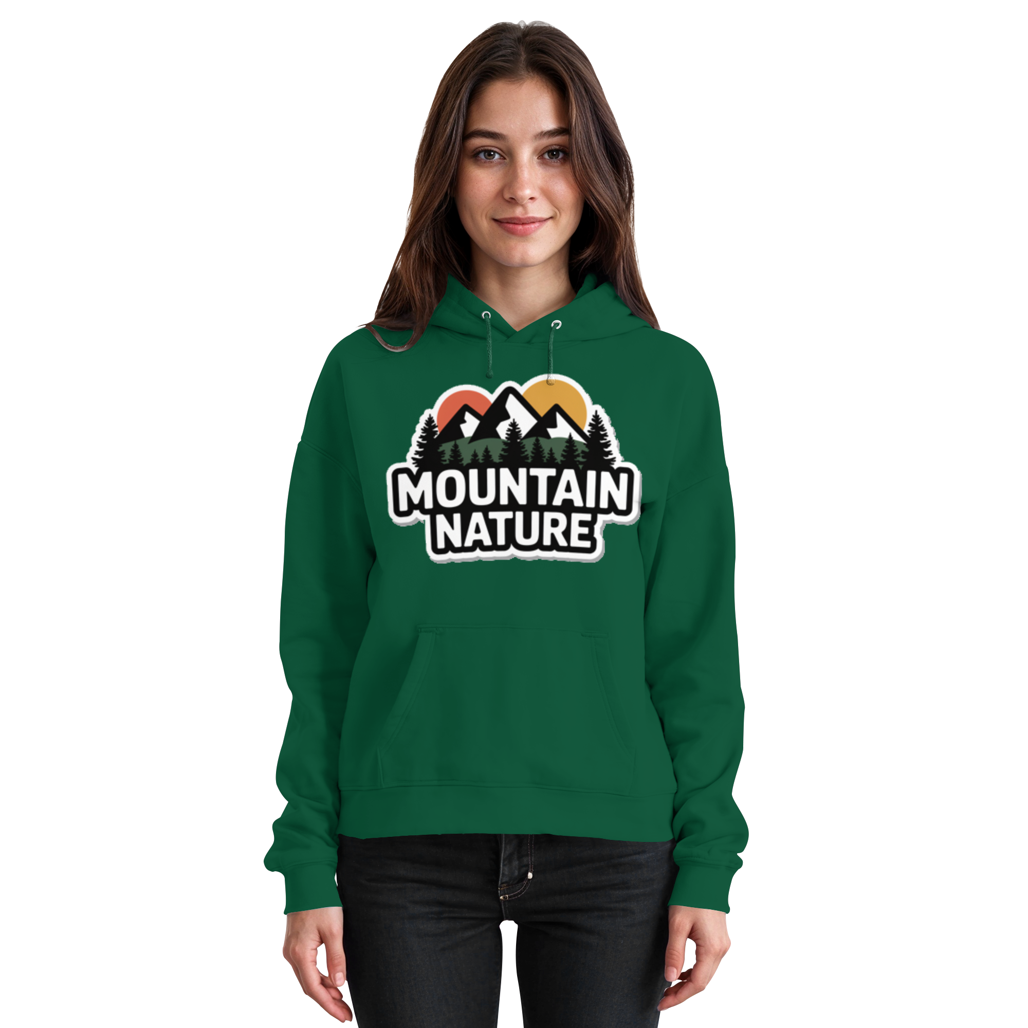 Mountain nature - Basic Unisex Hoodie - Arvenzo