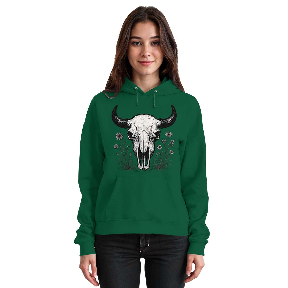 Bison Skull Hoodie
