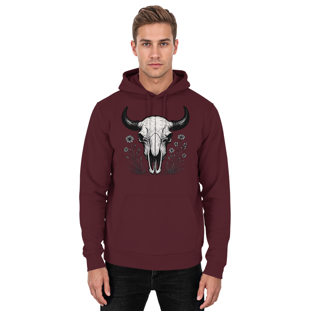 Bison Skull Hoodie