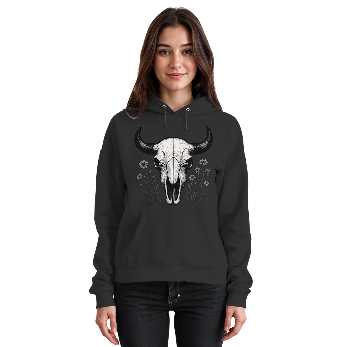 Bison Skull Hoodie