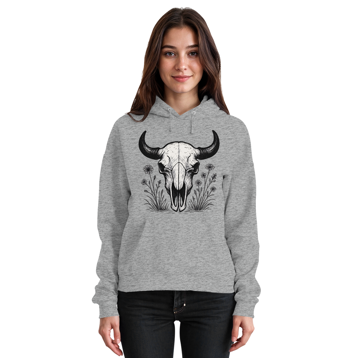 Bison Skull Hoodie