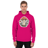 Arvenzo Still Roots unisex hot pink hoodie, front view featuring a simple, stylish design and comfortable fit.