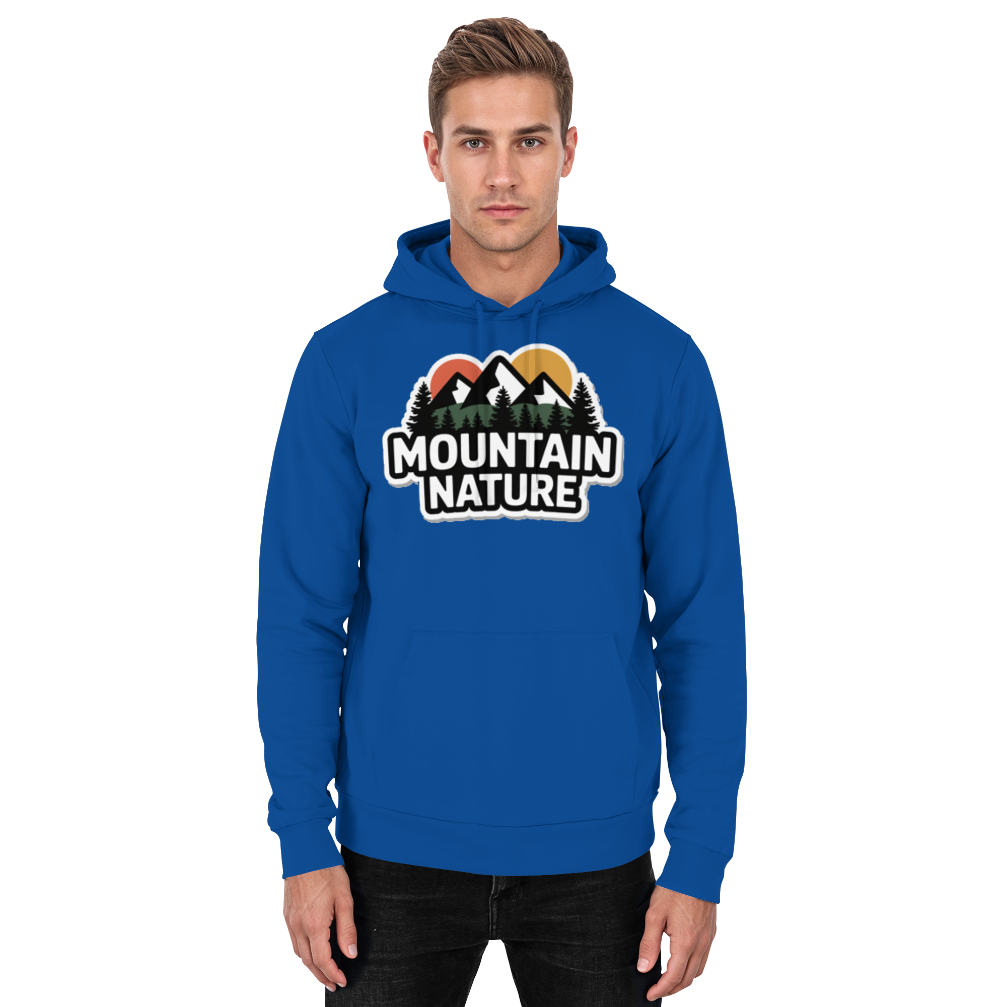 Mountain nature - Basic Unisex Hoodie - Arvenzo