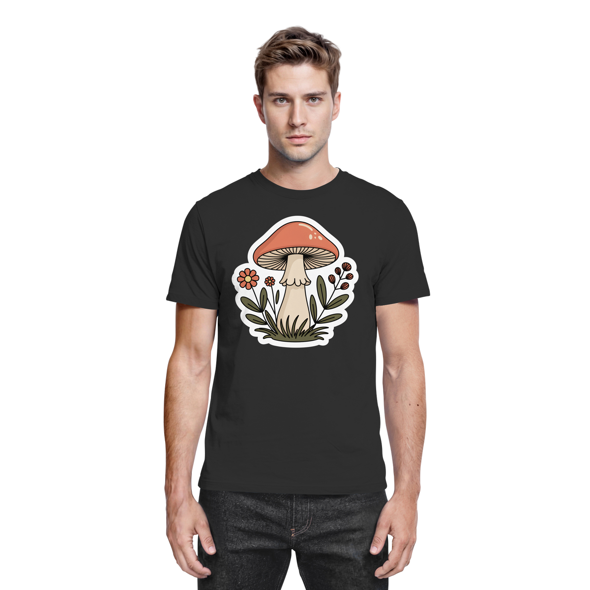 Black Still Roots unisex shirt by Arvenzo featuring a front design, made from premium fabric for a stylish and comfortable fit.