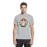 Unisex Still Roots Arvenzo shirt in Pacific Grey, front view showing minimalistic design and comfortable fit.