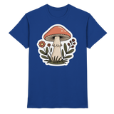 Royal blue unisex Still Roots shirt by Arvenzo, front view showcasing the stylish design and fabric texture.