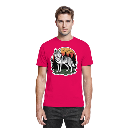 Front view of Arvenzo Lone Dusk unisex shirt in sorbet color, showcasing a casual premium shirt design.